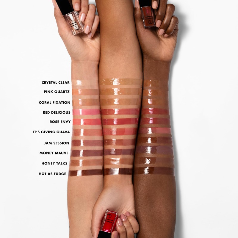 e.l.f. Glow Reviver Lip Oil, Nourishing Tinted Lip Oil For