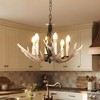 Skyblaze Rustic Antlers Chandelier 6-Light Deer Farmhouse Chandelier