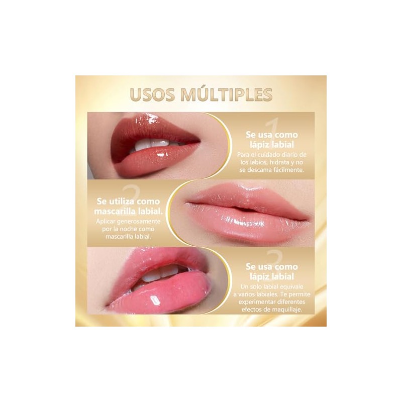 2PCS Labial Ajustable Por Ph Que Cambia De Color, Bálsamo