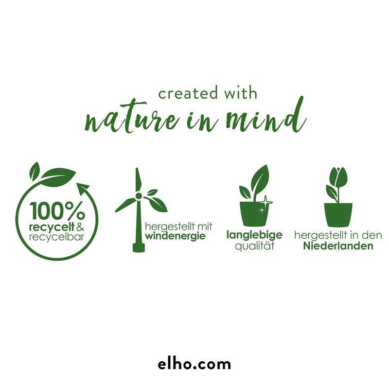 elho Vibes Fold Round with Self-Watering System - Flower Pot