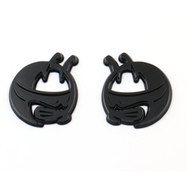 Pair New Custom BEE Head Emblems Compatible with Challenger Charger Badge Scat Pack (Gloss Black)