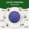 NPOW Blue Tea, Pea Flower Tea Powder, Blue Matcha, Caffeine-Free,