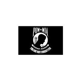 1 - 3"x 5" POW MIA Flag Sticker 3" x 5"