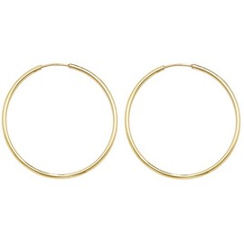 9ct Gold Ladies Sleeper Earrings - 30mm WJS3858MM30
