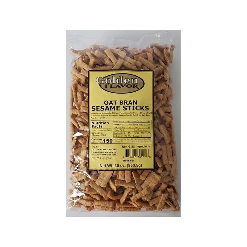 30oz bags of Oat Bran Sesame Sticks (3 Pack)