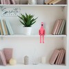 Flamingo Shelf Sitters with Dangling Legs for Home décor (Pink)