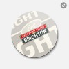 Unbranded Brighton Grunge Retro Travel Tin Sign | 4'' X