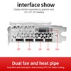 Graphics Card Dual Fan DP HD Multimedia Interface DVI Output
