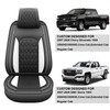 JOJOBAY Chevy Silverado Seat Covers,Leather Seat Covers for GMC Sierra,Custom