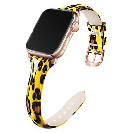 Kai Tian 38 mm, 40 mm, 41 mm, 42 mm, 44 mm, 45 mm, shiny leather bracelet, No gemstone