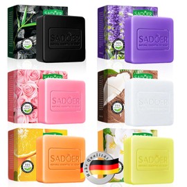 6 Piece Soap Set, Premium Soap Bar, Soap Piece for Face and Body, Remove Dark Stains, Deep Cleansing for Face and Body