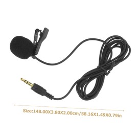 Operitacx Clip Microphone for Phone Portable Omnidirectional Mic for Recording Interviews Podcasts and Lectures Compatible with Smartphones Tablets and Computers