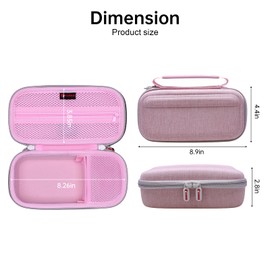 XANAD 4K Digital Camera Case for Canon PowerShot G7 Cameras Case with Shoulder Strap (Pink)