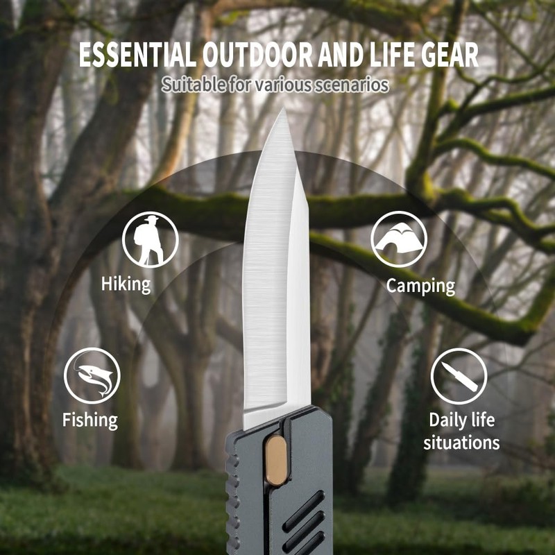 XXOK Pocket Folding Knife Multi functional EDC Aluminum Practical Lightweight