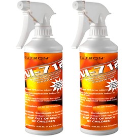 Neutron Industries NI-712 Fresh Orange Odor Eliminator Spray (2 Bottles)– Powerful, Long-Lasting Odor Neutralizer – Instant Air Freshener for Home, Car & More – Pint-Sized (16 oz)