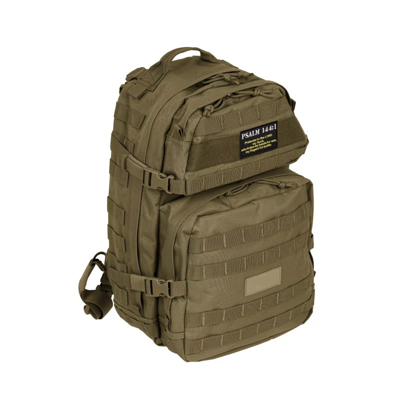 bluyellow Psalm 144:1 Tactical Patch – Hook & Loop Embroidered