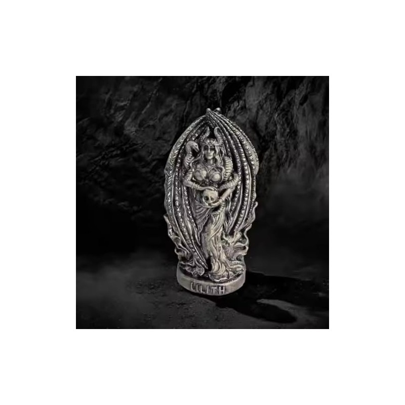 Lilith Resin Statue - Gothic Lilith Sculpture for Altars and