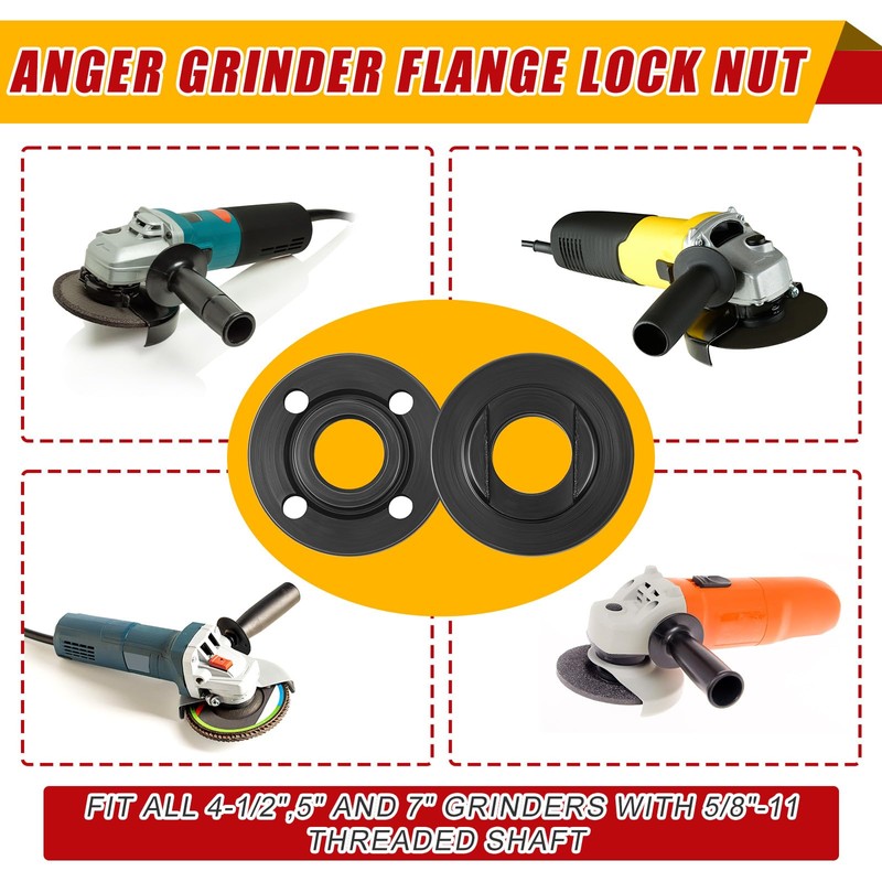 Hicarer 25 Pcs Angle Grinder Nut Angle Grinder Wrench Kit