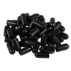 sourcing map 50pcs Rubber End Caps 5mm ID Vinyl Round