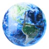 Earth Wall Clock Acrylic Silent Movement Accurate Cutting Stable Non