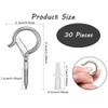 Anlising Pack of 30 Screw Hooks, Stainless Steel, Hook Screws
