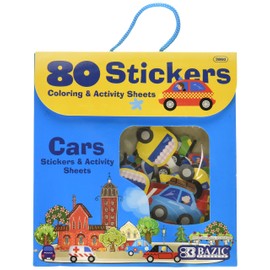 BAZIC Car Series Assorted Sticker, 80/Bag (3860)