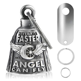 VBGURR 1 Piece Motorcycle Bell Biker Bell Motorcycle Bell with Key Ring Guardian Bell Motorcycle Accessories (Impeller Wheel)