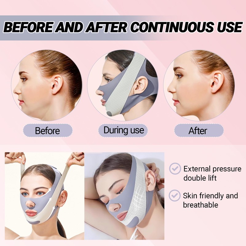 Chin Lift Mask,V Line Face Lifting Chin Mask Reusable Suitable