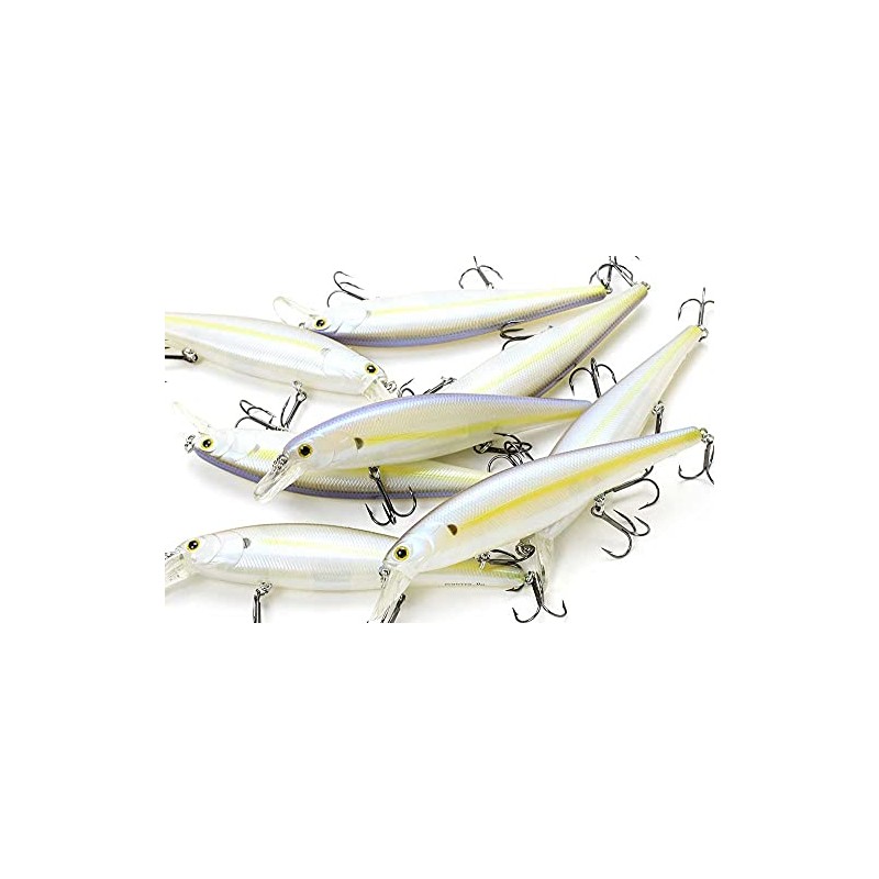 Lucky Craft Fishing Lure Pointer 128 Jerk Bait, Chartreuse Shad,