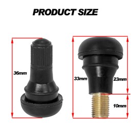 BLACKHORSE-RACING 25 Pack TR412 Rubber Tire Snap-in Short Valve Stem ATV Lawn Mower Garden Tractor Plug Stem for Tubeless 0.453” 11.5mm Rim Holes on Standard Vehicle Tires