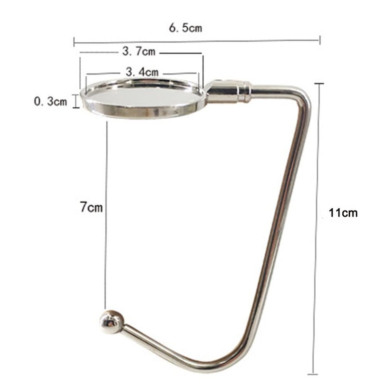 Kimuwote 8 Pack Purse Hook Hanger, Metal Hook Long Handbag