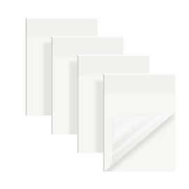 Vicloon Transparent Sticky Notes 70 * 95mm, 200Pcs Self-Stick Note Pads Clear Sticky Tabs Reminder Notes for Learning, School, Home and Office…