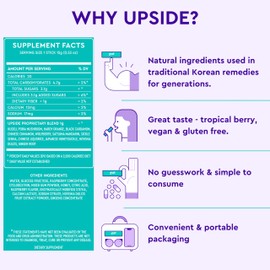 UPSIDE Pre-Celebration Vitamin Jelly Sticks | Natural Ingredients for Better Mornings | Eat One Before Celebrating | DHM, Hardy Orange, Electrolytes | Party, Wedding, Weekend Essentials