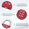 sourcing map Combination Padlock, 6-Digit Push Button Padlock 3-Position Locking