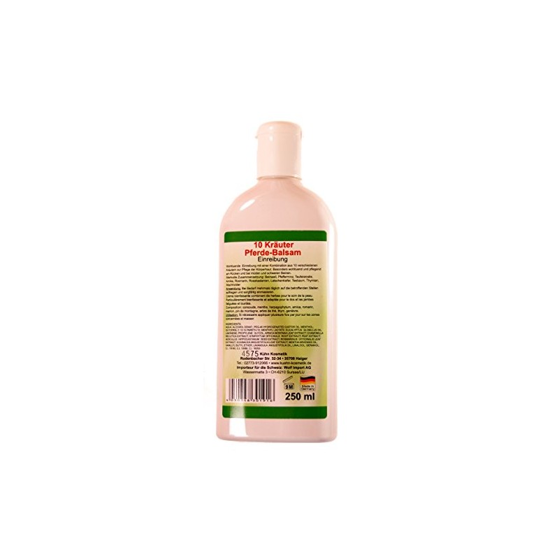 10 Herbs Horse Balm Rub for Humans 250 ml