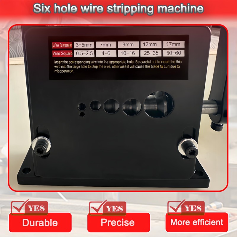 Manual Wire Stripper Machine,Drill Powered Hand Crank Wire Stripper Tool