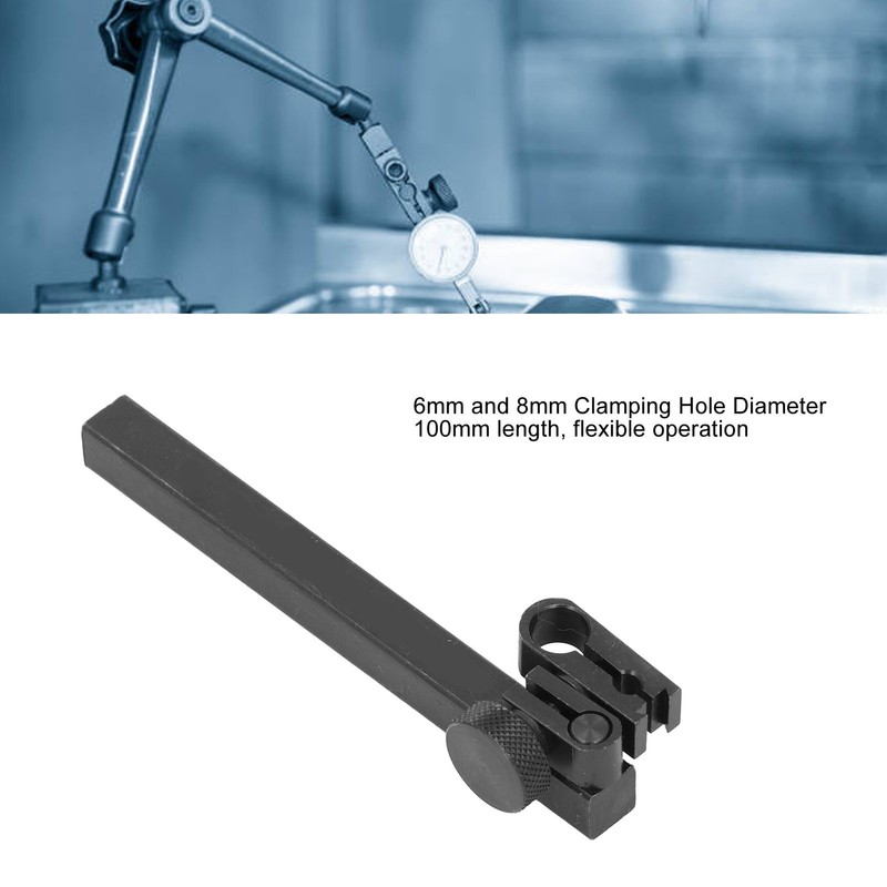 Rectangular Dial Indicator Swivel Clamp Aluminum Alloy Test Gauge Holder