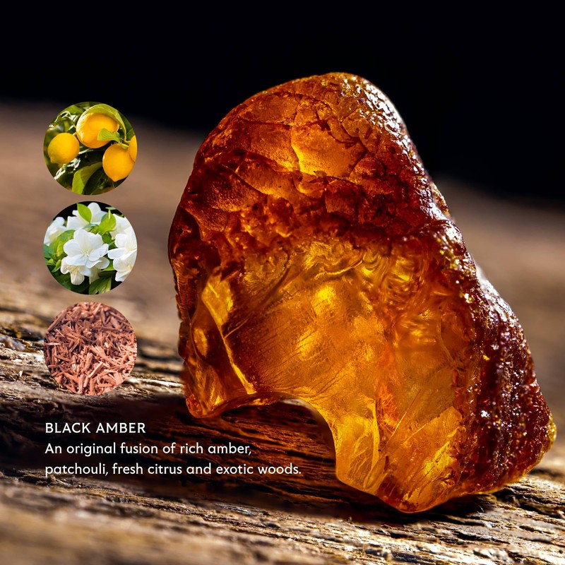 Mistral Black Amber Liquid Hand Soap for Men | Luxury