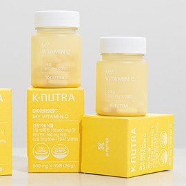 K-Nutra My Vitamin C 500mg high content UK made DSM 24g (30 tablets of 800mg) 4 packs / 케이뉴트라 마이 비타민C 500mg 고함량 영국산DSM24g(800mg 30정)4통