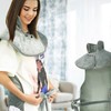 Back Heating Pad Dark Grey Soft Plush Hands Free Design
