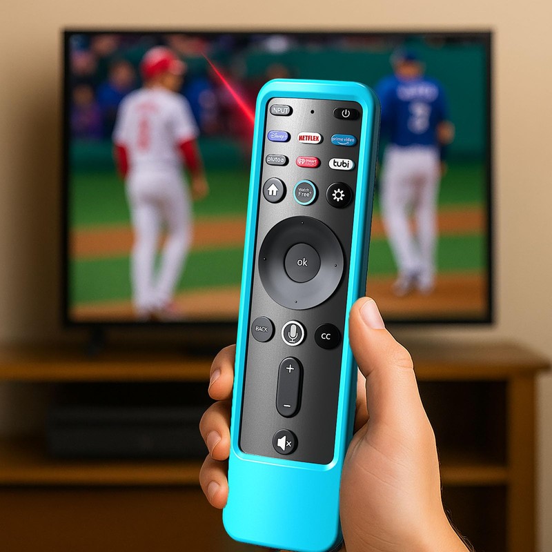 3PACK Case Cover for VIZIO XRT260 Remote, Purple Blue Red