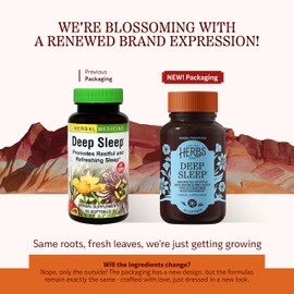 Herbs Etc. Deep Sleep Softgels - Herbal Sleep Support Supplement - Rest & Calming Support with Passionflower, Chamomile & Lemon Balm - 60 Softgels (60 Servings)