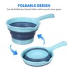 TOPBATHY 2pcs Folding Water Ladle: Multipurpose Plastic Ladle Collapsible Bath