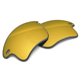 Tintart Performance Lenses Compatible with Oakley Fast Jacket XL OO9156 | Fast Jacket XL Asain Fit(AF) OO9163 Polycarbonate Polarized Etched-Golden Yellow