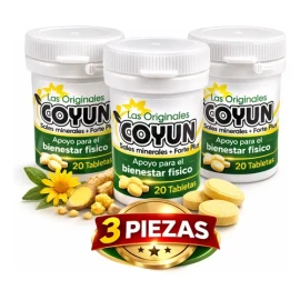 3 Frascos Coyun Original | Suplemento Sales Minerales