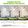 Socket Ceiling Fan Light with Remote and 1 Socket Extender,