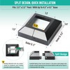 AJOVW 2 pcs 2.5x2.5(Actual: 2.5"x2.5") Aluminum Deck Post Base Cover,