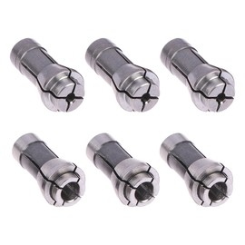 YXCCSE 6 Pack Die Grinder Collet Grinding Machine Clamping Collet,3 Pack 3mm and 3 Pack 6mm Die Grinder Collet Grinding Machine Clamping Collet Adapter 1/4" and 1/8" Arbors Shanks