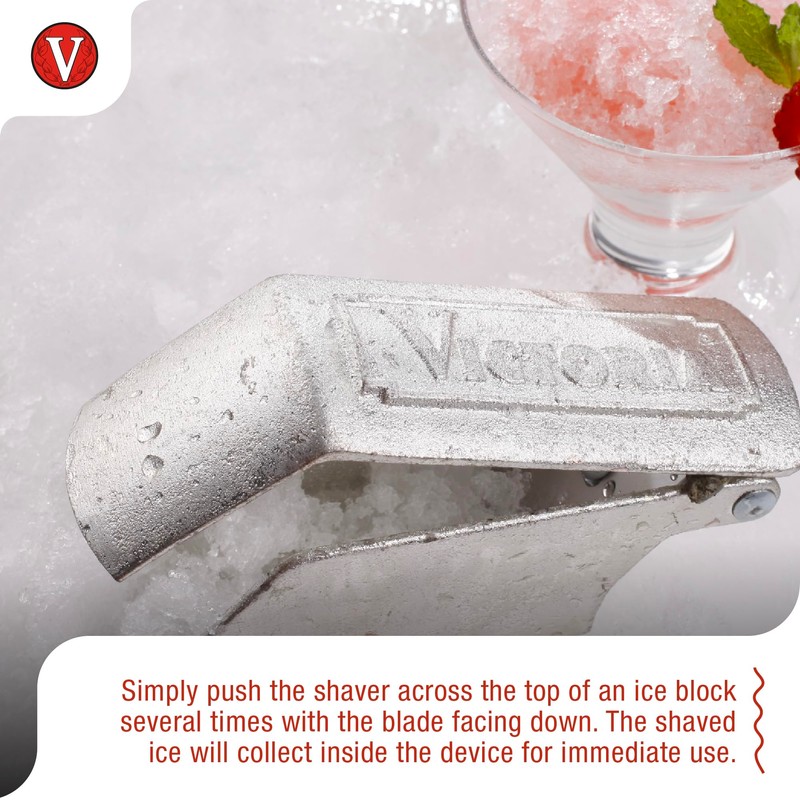 Victoria Cast Iron Ice Shaver, Margarita, Mexican, and Italian Ice