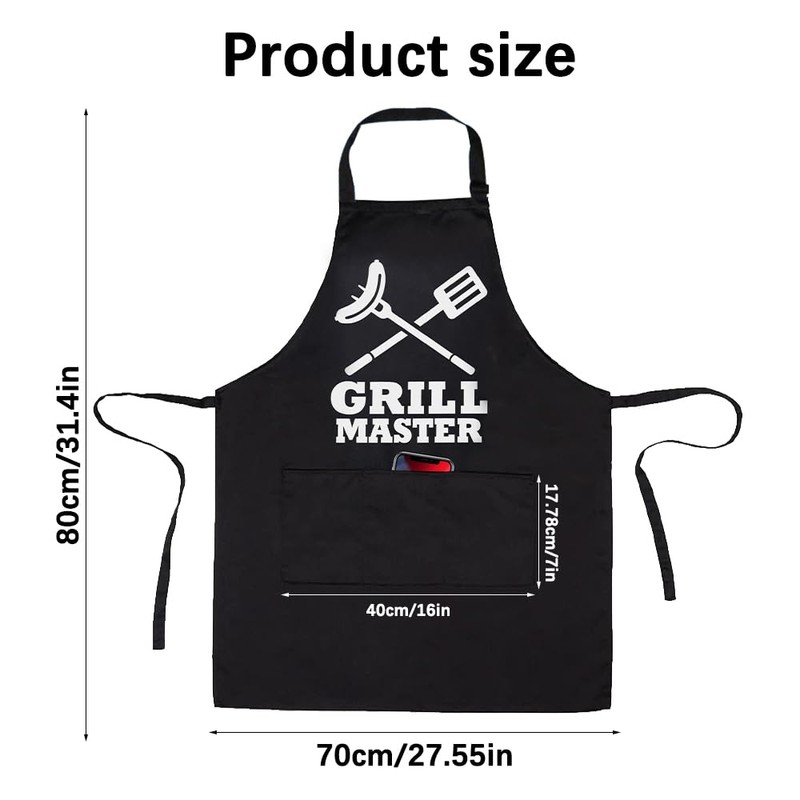 Greyoe Cooking Apron Men BBQ Apron for Men Funny BBQ